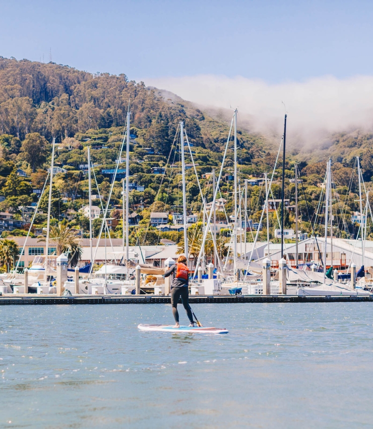 paddle boarding