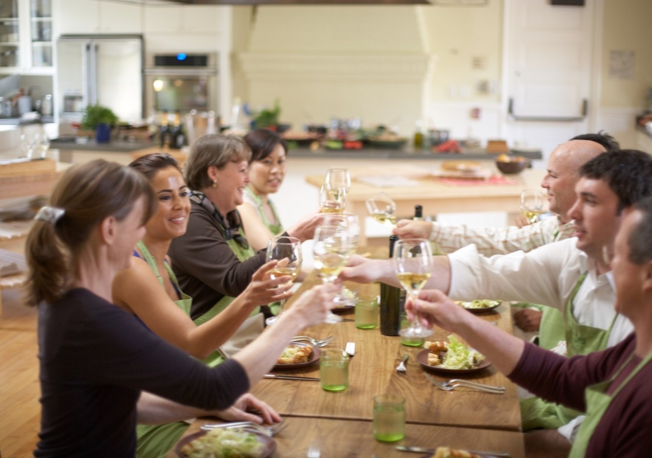 Cooking school cheers